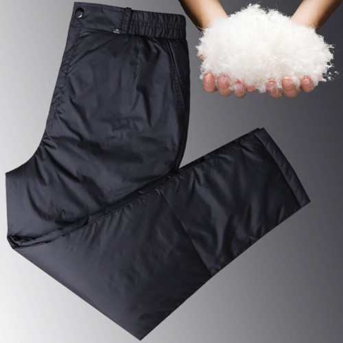 冬季男女士加厚大碼羽絨褲中老年爸爸媽媽外穿高腰深襠寬松羽絨褲 冬季男女士加厚大碼羽絨褲中老年爸爸媽媽外穿高腰深襠寬松羽絨褲