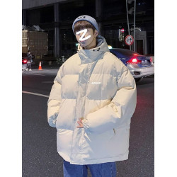 羽絨服男冬寬松加厚保暖大碼冬裝百搭潮牌棉襖國潮學生連帽麵包服