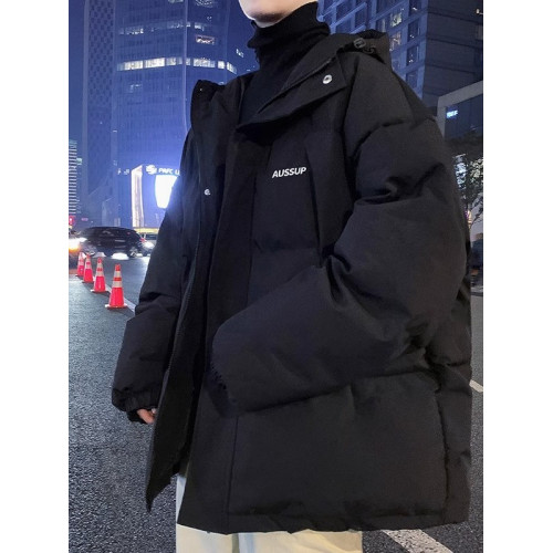 羽絨服男冬寬松加厚保暖大碼冬裝百搭潮牌棉襖國潮學生連帽麵包服 羽絨服男冬寬松加厚保暖大碼冬裝百搭潮牌棉襖國潮學生連帽麵包服