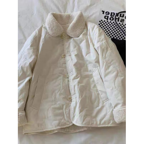 秋冬洋氣純色雙面穿羊羔毛外套大碼女裝休閒翻領長袖百搭保暖棉衣 秋冬洋氣純色雙面穿羊羔毛外套大碼女裝休閒翻領長袖百搭保暖棉衣