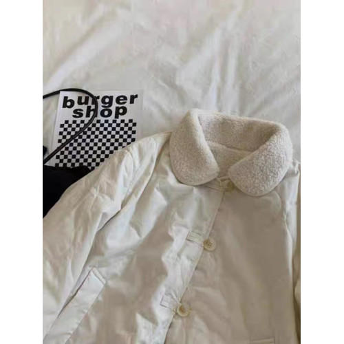 秋冬洋氣純色雙面穿羊羔毛外套大碼女裝休閒翻領長袖百搭保暖棉衣 秋冬洋氣純色雙面穿羊羔毛外套大碼女裝休閒翻領長袖百搭保暖棉衣