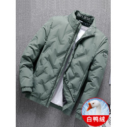 羽絨服男士秋冬季短款2025新款冬裝加厚保暖衣服立領潮牌夾克外套