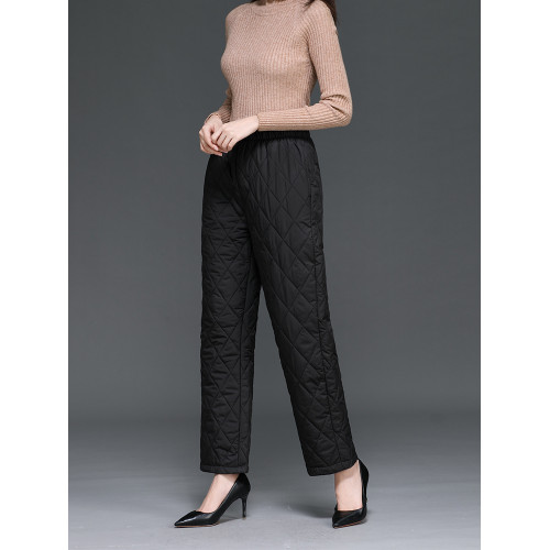 冬季羽絨棉褲加厚中老年寬松外穿顯瘦高腰百搭直筒媽媽褲棉褲女 冬季羽絨棉褲加厚中老年寬松外穿顯瘦高腰百搭直筒媽媽褲棉褲女