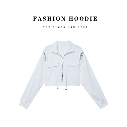 小衆設計感短外套女2025秋季新款時尚立領寬松顯瘦運動休閒上衣 小衆設計感短外套女2025秋季新款時尚立領寬松顯瘦運動休閒上衣