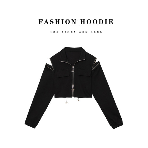 小衆設計感短外套女2025秋季新款時尚立領寬松顯瘦運動休閒上衣 小衆設計感短外套女2025秋季新款時尚立領寬松顯瘦運動休閒上衣