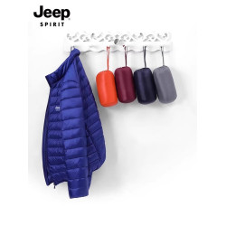 JEEP吉普男士羽絨服冬季保暖輕薄男裝2025秋冬款新款休閒潮流外套
