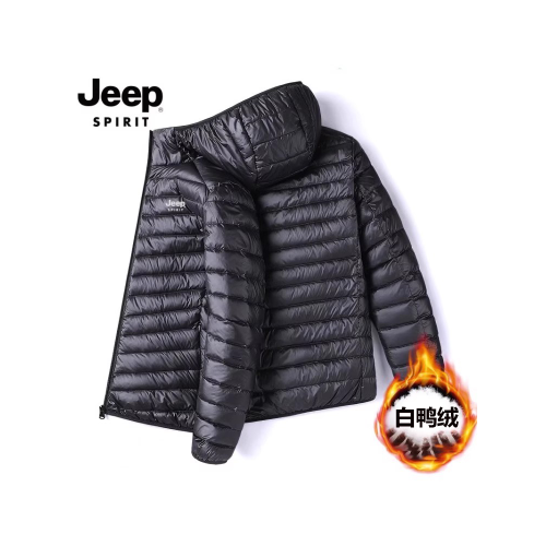 JEEP吉普男士羽絨服冬季保暖輕薄男裝2025秋冬款新款休閒潮流外套 JEEP吉普男士羽絨服冬季保暖輕薄男裝2025秋冬款新款休閒潮流外套