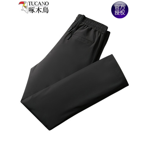 啄木鳥男士羽絨褲冬季防風防寒加絨保暖外穿寬松大碼直筒休閒褲子 啄木鳥男士羽絨褲冬季防風防寒加絨保暖外穿寬松大碼直筒休閒褲子