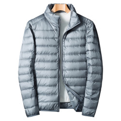 稻草人2025新款羽絨服男春秋冬季白鴨絨輕薄立領休閒大碼保暖外套