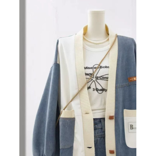 大碼300斤牛仔外套女春秋裝新款胖mm港味小衆寬松長袖開衫上衣潮 大碼300斤牛仔外套女春秋裝新款胖mm港味小衆寬松長袖開衫上衣潮