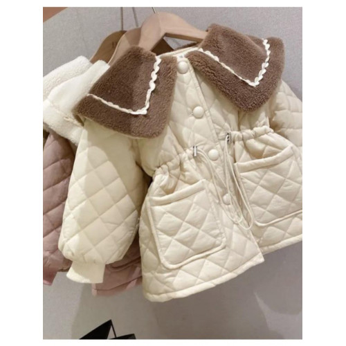 女寶寶加絨加厚棉衣2024秋冬新款兒1童冬裝棉服百搭女2童韓版大衣 女寶寶加絨加厚棉衣2024秋冬新款兒1童冬裝棉服百搭女2童韓版大衣