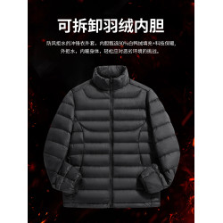 Wassup Wolf羽絨服男女秋冬季戶外加厚防寒三合一沖鋒衣滑雪外套