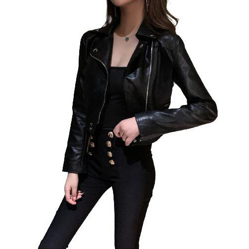 150小個子pu皮外套女春秋155百搭氣質西裝領短款皮衣機車夾克XS碼 150小個子pu皮外套女春秋155百搭氣質西裝領短款皮衣機車夾克XS碼