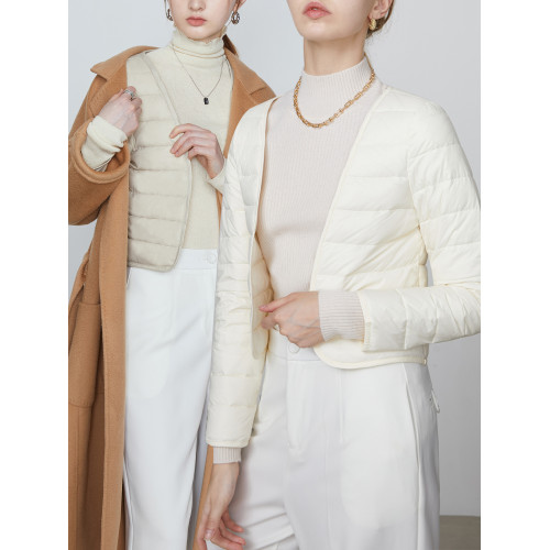 輕薄款羽絨服女短款秋冬季修身V領長袖大衣內搭伴侶內穿羽絨內膽 輕薄款羽絨服女短款秋冬季修身V領長袖大衣內搭伴侶內穿羽絨內膽