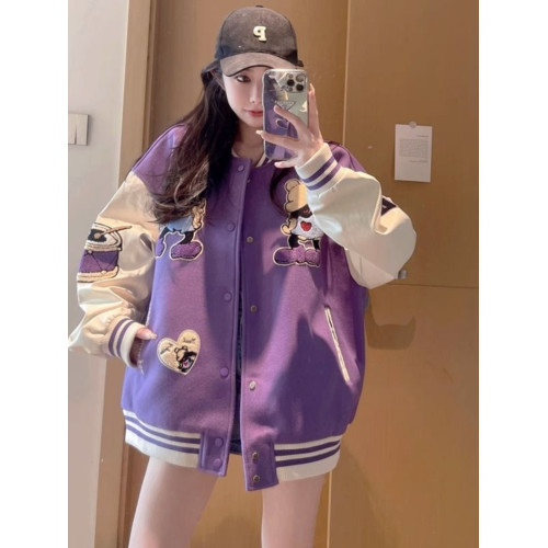 胖mm300斤大碼美式復古加絨棒球服女秋冬寬松撞色刺綉潮牌外套ins 胖mm300斤大碼美式復古加絨棒球服女秋冬寬松撞色刺綉潮牌外套ins