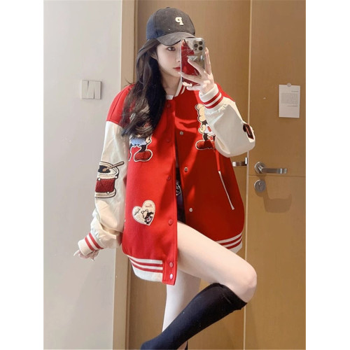 胖mm300斤大碼美式復古加絨棒球服女秋冬寬松撞色刺綉潮牌外套ins 胖mm300斤大碼美式復古加絨棒球服女秋冬寬松撞色刺綉潮牌外套ins