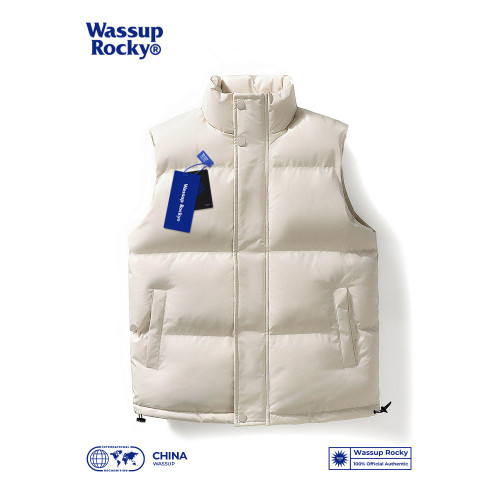 WASSUP美式潮牌馬甲男士秋冬季大碼休閒背心羽絨棉麵包服外套保暖 WASSUP美式潮牌馬甲男士秋冬季大碼休閒背心羽絨棉麵包服外套保暖