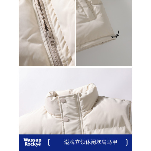 WASSUP美式潮牌馬甲男士秋冬季大碼休閒背心羽絨棉麵包服外套保暖 WASSUP美式潮牌馬甲男士秋冬季大碼休閒背心羽絨棉麵包服外套保暖