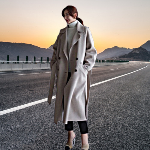 森系龍鳳呢大衣女秋冬新品寬松挺濶顯瘦中長款韓版過膝毛呢外套女 森系龍鳳呢大衣女秋冬新品寬松挺濶顯瘦中長款韓版過膝毛呢外套女