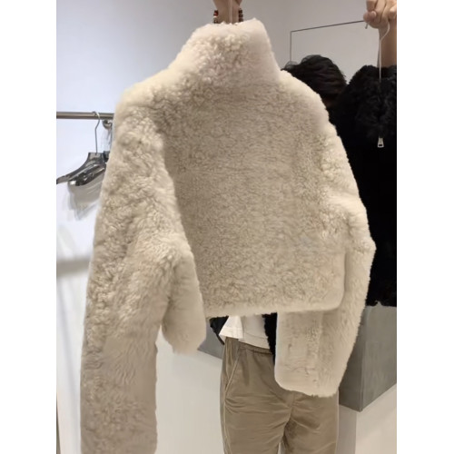韓版時尚休閒加厚立領羊羔毛外套女秋冬小衆洋氣外穿寬松夾克上衣 韓版時尚休閒加厚立領羊羔毛外套女秋冬小衆洋氣外穿寬松夾克上衣