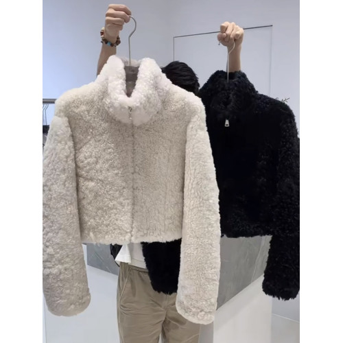 韓版時尚休閒加厚立領羊羔毛外套女秋冬小衆洋氣外穿寬松夾克上衣 韓版時尚休閒加厚立領羊羔毛外套女秋冬小衆洋氣外穿寬松夾克上衣