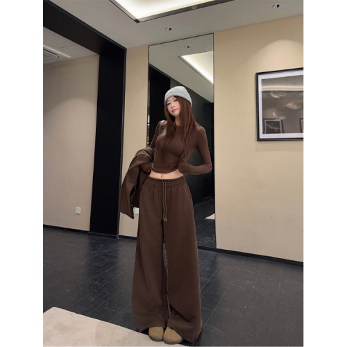 南小蔓大碼女裝秋衛衣套裝寬松連帽衛衣修身內搭T恤濶腿顯瘦長褲 南小蔓大碼女裝秋衛衣套裝寬松連帽衛衣修身內搭T恤濶腿顯瘦長褲