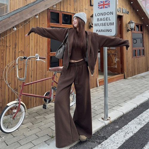 南小蔓大碼女裝秋衛衣套裝寬松連帽衛衣修身內搭T恤濶腿顯瘦長褲 南小蔓大碼女裝秋衛衣套裝寬松連帽衛衣修身內搭T恤濶腿顯瘦長褲