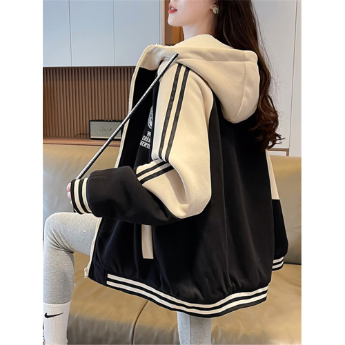 棒球服女秋冬加絨加厚寬松美式學院風冬季初高中學生羊羔毛外套潮 棒球服女秋冬加絨加厚寬松美式學院風冬季初高中學生羊羔毛外套潮