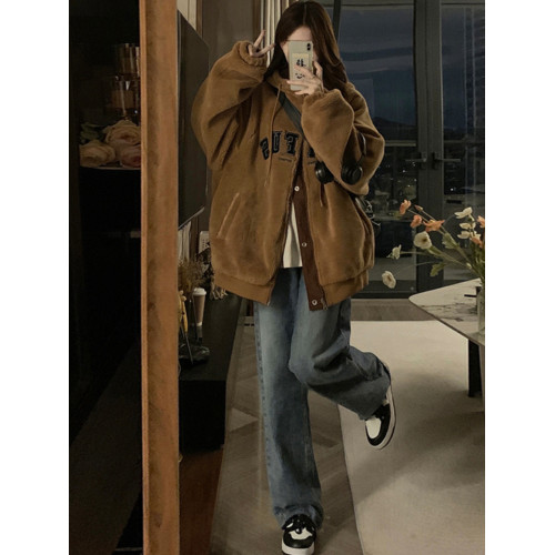 雙面穿棒球服羊羔毛外套女2025冬季新款加厚加絨美式復古棉服棉襖 雙面穿棒球服羊羔毛外套女2025冬季新款加厚加絨美式復古棉服棉襖