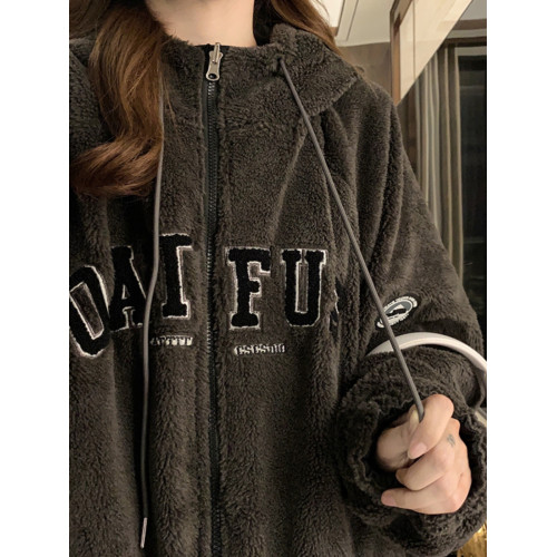 雙面穿棒球服羊羔毛外套女2025冬季新款加厚加絨美式復古棉服棉襖 雙面穿棒球服羊羔毛外套女2025冬季新款加厚加絨美式復古棉服棉襖