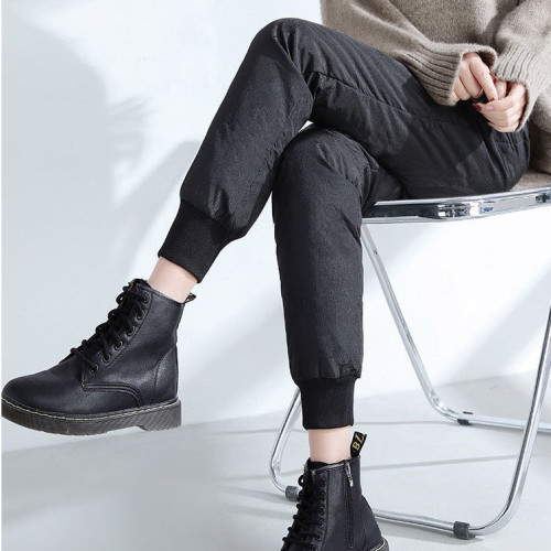 反季羽絨褲女冬外穿高腰加絨加厚棉褲2025新款時尚顯瘦休閒保暖褲 反季羽絨褲女冬外穿高腰加絨加厚棉褲2025新款時尚顯瘦休閒保暖褲