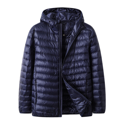 400斤輕薄款羽絨服男式冬季超肥大碼連帽短款多肥加肥羽絨外套14X