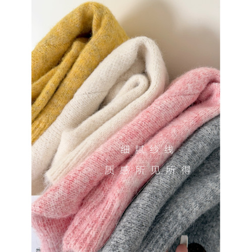 RENA慵懶風軟糯圓領開衫毛外套女2025早秋高級感寬松外穿針織上衣 RENA慵懶風軟糯圓領開衫毛外套女2025早秋高級感寬松外穿針織上衣