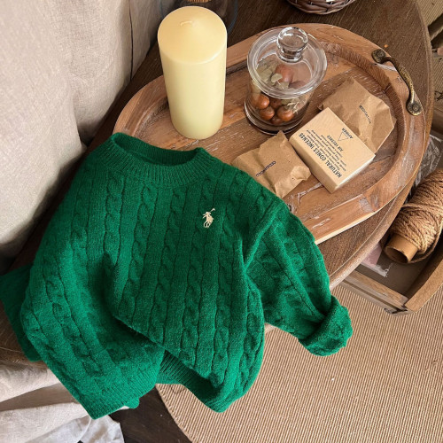 中小兒2024童毛衣布呐呐秋季新品男女寶寶純色刺綉寶寶絞花毛線衫 中小兒2024童毛衣布呐呐秋季新品男女寶寶純色刺綉寶寶絞花毛線衫