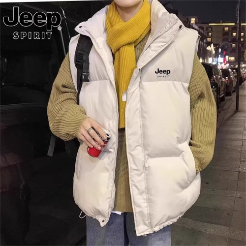 JEEP SPIRIT吉普青少年棉馬甲男士秋冬加厚保暖馬夾坎肩背心外套 JEEP SPIRIT吉普青少年棉馬甲男士秋冬加厚保暖馬夾坎肩背心外套