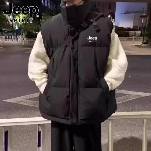 JEEP SPIRIT吉普青少年棉馬甲男士秋冬加厚保暖馬夾坎肩背心外套 JEEP SPIRIT吉普青少年棉馬甲男士秋冬加厚保暖馬夾坎肩背心外套