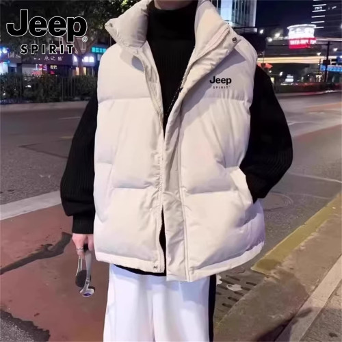 JEEP SPIRIT吉普青少年棉馬甲男士秋冬加厚保暖馬夾坎肩背心外套 JEEP SPIRIT吉普青少年棉馬甲男士秋冬加厚保暖馬夾坎肩背心外套