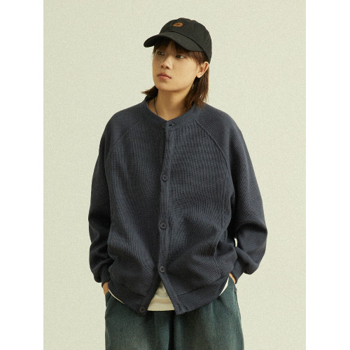 GoodNorth日系復古單排釦針織開衫圓領長袖衛衣外套中性男女同款 GoodNorth日系復古單排釦針織開衫圓領長袖衛衣外套中性男女同款