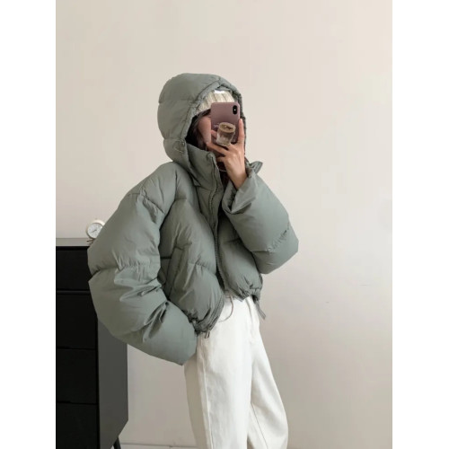 2025年新款羽絨服女韓版小個子加厚保暖冬季外套白鴨絨短款麵包服 2025年新款羽絨服女韓版小個子加厚保暖冬季外套白鴨絨短款麵包服