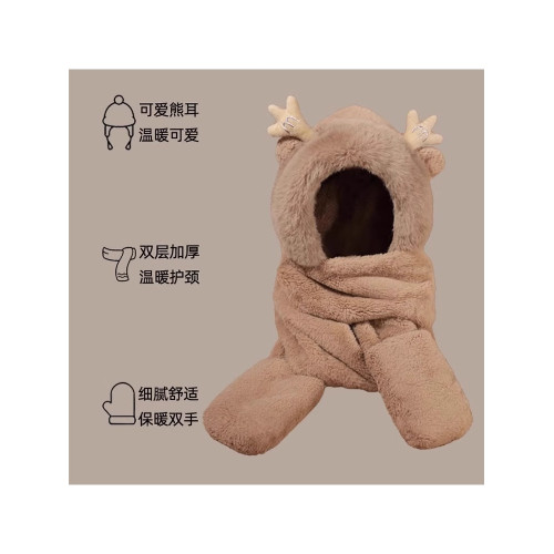 加絨抗寒保暖東北哈爾濱專用毛衣羽絨服2025新款女秋冬外穿龍帽子