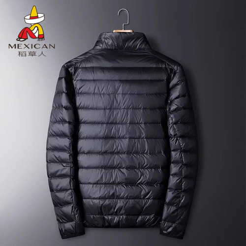 稻草人羽絨服男士春秋冬季新款白鴨絨輕薄立領連帽休閒保暖外套 稻草人羽絨服男士春秋冬季新款白鴨絨輕薄立領連帽休閒保暖外套