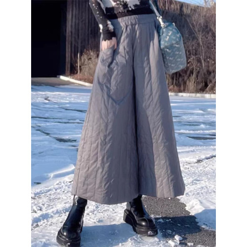 加厚保暖八分休閒時尚裙褲女秋冬季新款設計感慵懶風寬松羽絨褲潮 加厚保暖八分休閒時尚裙褲女秋冬季新款設計感慵懶風寬松羽絨褲潮