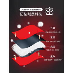 加厚工裝羽絨服男中長款2025冬季新款潮流休閒連帽白鴨絨保暖外套