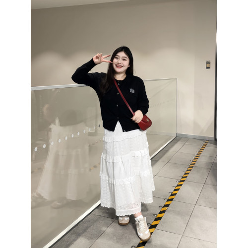 鹵鹵家大碼胖妹妹秋季新款小衆長袖開衫上衣設計感針織衫毛衣外套 鹵鹵家大碼胖妹妹秋季新款小衆長袖開衫上衣設計感針織衫毛衣外套