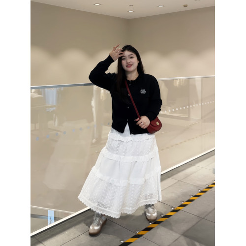 鹵鹵家大碼胖妹妹秋季新款小衆長袖開衫上衣設計感針織衫毛衣外套 鹵鹵家大碼胖妹妹秋季新款小衆長袖開衫上衣設計感針織衫毛衣外套