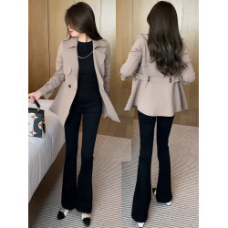 時尚風衣女中長款2025秋季新款韓版流行氣質顯瘦百搭小個子外套潮