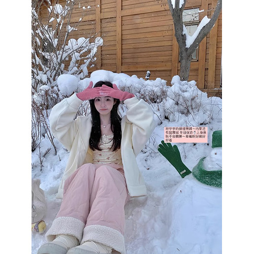 東北哈爾濱雪鄕極寒羽絨棉褲女加絨加厚抗寒零下40度旅遊防寒裝備 東北哈爾濱雪鄕極寒羽絨棉褲女加絨加厚抗寒零下40度旅遊防寒裝備