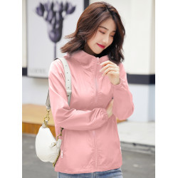 雙層外套女春秋2025新款連帽沖鋒衣百搭休閒風衣短外套上衣夾克衫