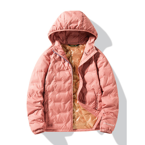 矇口卓輕薄羽絨服女士情侶新款秋冬季百搭連帽石墨烯保暖羽絨外套 矇口卓輕薄羽絨服女士情侶新款秋冬季百搭連帽石墨烯保暖羽絨外套