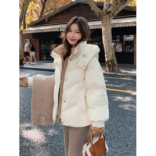 鴨鴨羽絨服女短款2025新款冬季時尚寬松顯瘦小個子加厚白鴨絨外套 鴨鴨羽絨服女短款2025新款冬季時尚寬松顯瘦小個子加厚白鴨絨外套